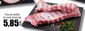 FROIZ Tiras de costilla de cerdo fresca kg oferta