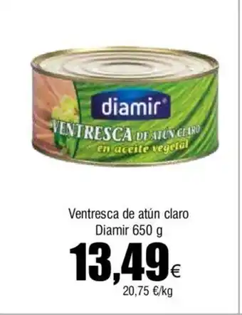 FROIZ Ventresca de atún claro Diamir 650 g oferta