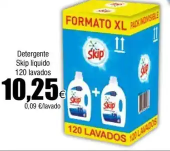 FROIZ Detergente Skip líquido 120 lavados oferta