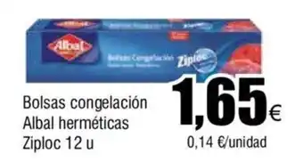 FROIZ Bolsas congelación Albal herméticas Ziploc 12 u oferta