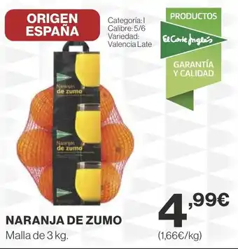 Supercor NARANJA DE ZUMO oferta