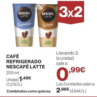 Supercor CAFÉ REFRIGERADO NESCAFÉ LATTE oferta