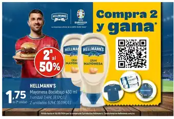 Coviran HELLMANN'S Mayonesa Bocabajo 430 ml oferta