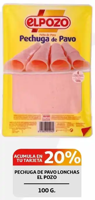 Alcampo Elpozo Pechuga De Pavo Lonchas 100g oferta