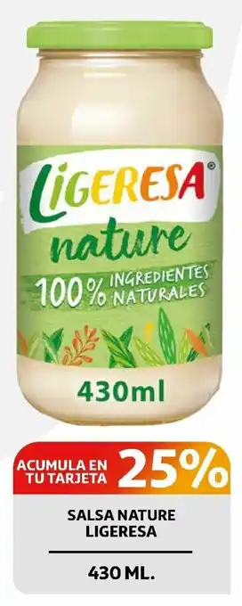 Alcampo Ligeresa Salsa Nature 430 ml oferta
