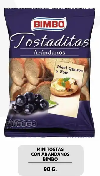 Alcampo Bimbo Mini Tostas Con Arándanos 90 g oferta