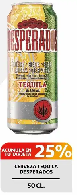 Alcampo Cerveza Tequila Desperados 50 cl oferta