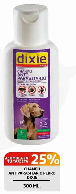 Alcampo Dixie Champú Antiparasitario Perro 300ml oferta
