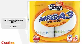 Alcampo Foxy Papel De Cocina Triple 2 Unid. oferta