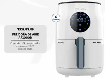 Alcampo taurus Freidora De Aire AF10000 1,5L oferta