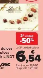 Carrefour Lindt - bombones dulces deseos o dulces deseos dark oferta