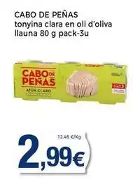 Supermercats Jespac Cabo de peñas - tonyina clara en oli d'oliva oferta