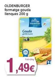 Supermercats Jespac Oldenburger - formatge gouda llenques oferta