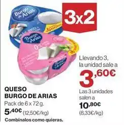 El Corte Inglés Burgo de arias - queso oferta