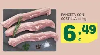 HiperDino Panceta con costilla oferta