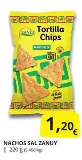 Supermercados MAS Zanuy - nachos sal oferta