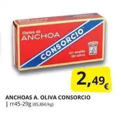 Supermercados MAS Consorcio - anchoas a. oliva oferta