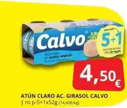 Supermercados MAS Calvo - atún claro ac. girasol oferta