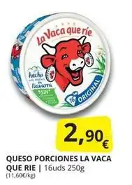 Supermercados MAS La vaca que ríe - queso porciones oferta