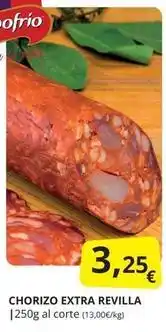 Supermercados MAS Revilla - chorizo extra oferta