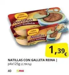 Supermercados MAS Reina - natillas con galleta oferta