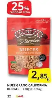 Supermercados MAS Borges - nuez grano california oferta