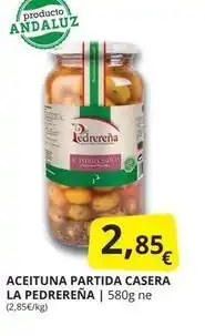 Supermercados MAS La pedrereña - aceituna partida casera oferta