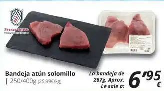 Supermercados MAS Bandeja atún solomillo oferta