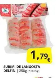 Supermercados MAS Delfín - surimi de langosta oferta