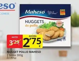 Supermercados MAS Maheso - nugget pollo oferta