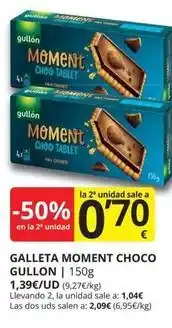 Supermercados MAS Gullón - galleta moment choco oferta