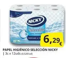 Supermercados MAS Nicky - papel higiénico selección oferta