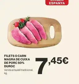 Supermercados MAS Nieto martín - caña lomo ibérico bellota oferta