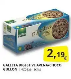 Supermercados MAS Gullón - galleta digestive avena/choco oferta