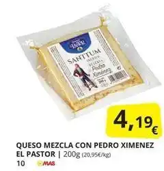 Supermercados MAS El pastor - queso mezcla con pedro ximenez oferta