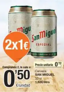 SPAR Fragadis San miguel - cerveza oferta