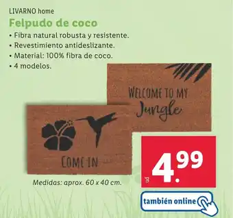 Lidl Felpudo de coco oferta