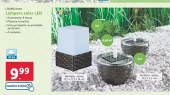 Lidl LIVARNO home Lámpara solar LED oferta