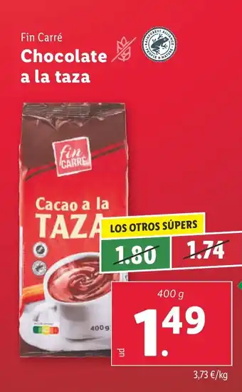 Lidl Fin Carré Chocolate a la taza oferta