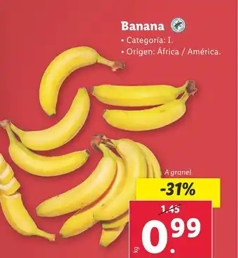 Lidl Banana oferta