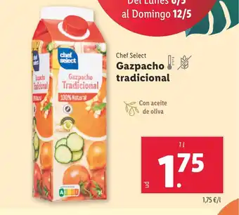 Lidl Chef Select Gazpacho tradicional oferta