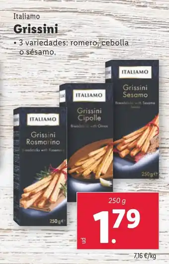 Lidl Italiamo Grissini oferta