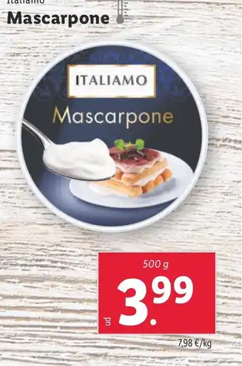 Lidl Italiamo Mascarpone oferta