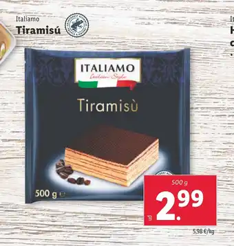 Lidl Italiamo Tiramisú oferta