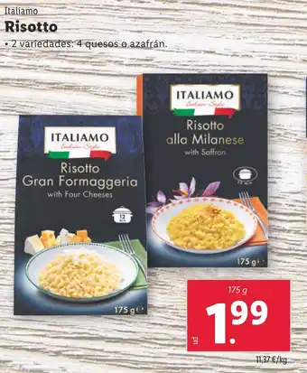 Lidl Italiamo Risotto oferta