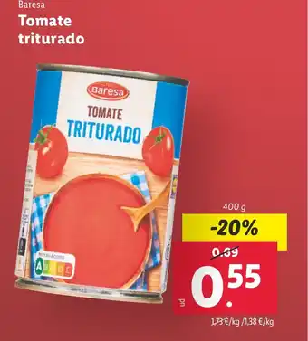 Lidl Baresa Tomate triturado oferta