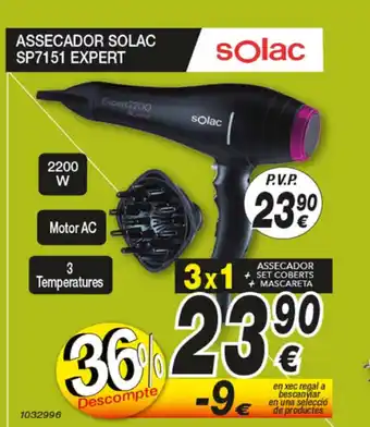 Bazar El Regalo Assecador Solac SP7151 Expert oferta
