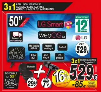 Bazar El Regalo LED LG50UP75006LF oferta