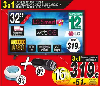 Bazar El Regalo LED LG 32LM6370PLA oferta