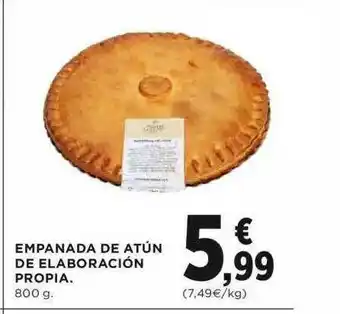 Hipercor Empanada De Atún De Elaboración Propia 800g oferta